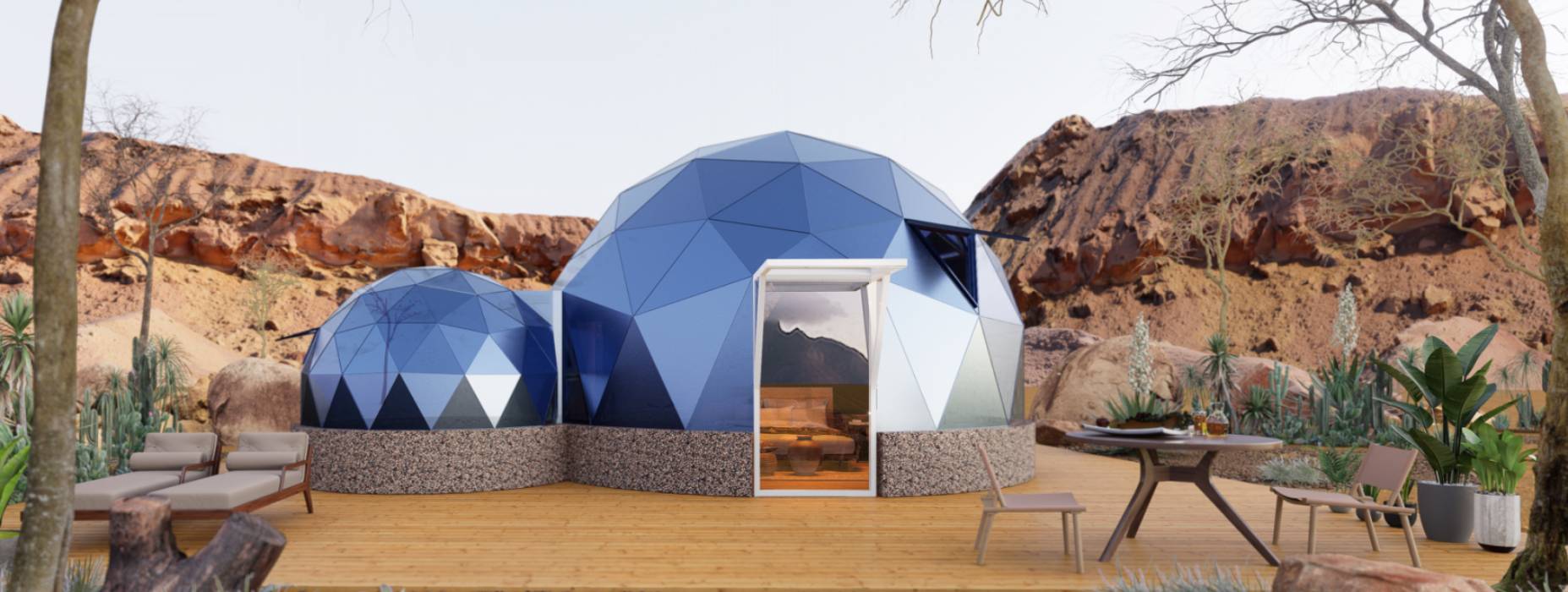 衡东县球形智能光伏玻璃星空房